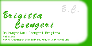 brigitta csengeri business card